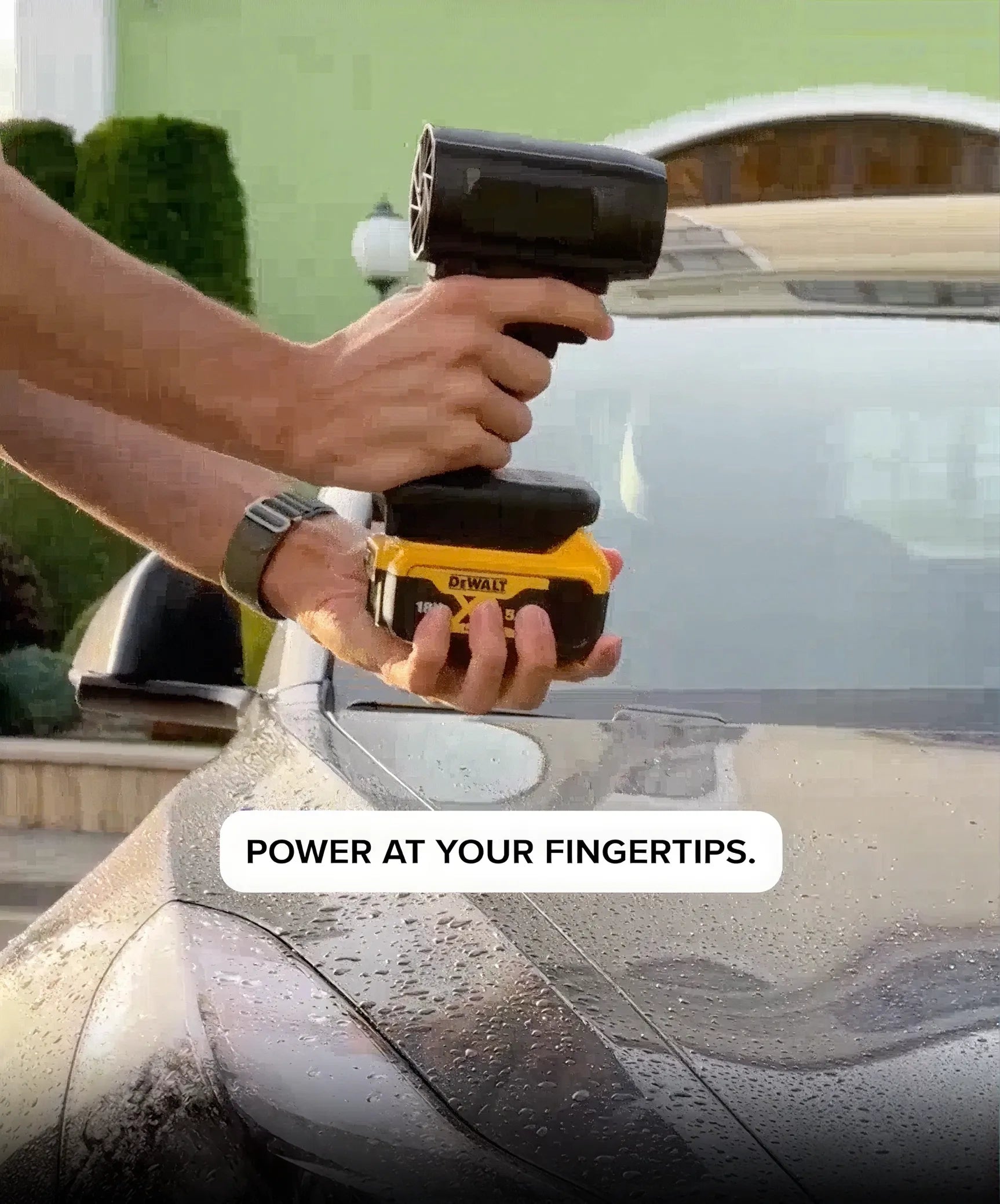 Ditch the heavy leaf blower.